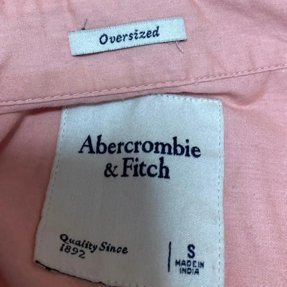 Abercrombie & Fitch Multicolor Colorblock Long Sleeve Button Down Shirt Top Sz S - Picture 4 of 5